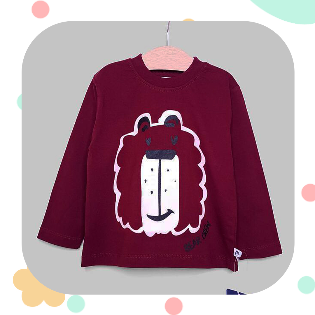 بلوز بچگانه چاپدار شیر بانشاط مانکی - تصویر 4